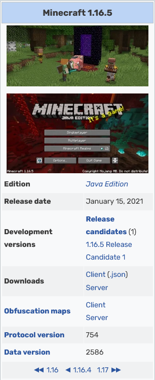 1.16.5 - WIKI
